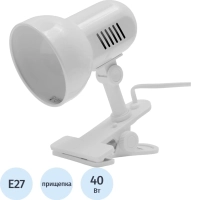 Светильник Camelion H-035 прищепка белый Е27 60W