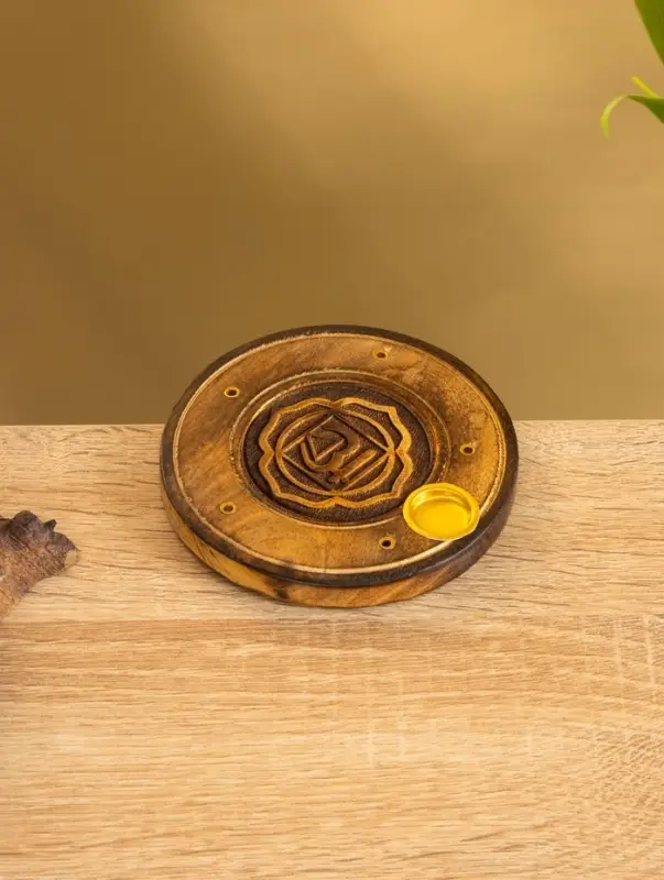 Подставка под благовония  Подставка под благовония "Чакра" дерево 10 см