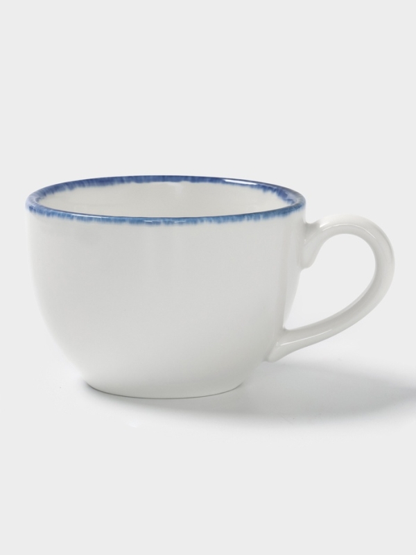 Чайная пара "Blue Lagoon" Magistro 220мл (чашка 12,9х6, блюдце 15,5х2), цвет белый, синий