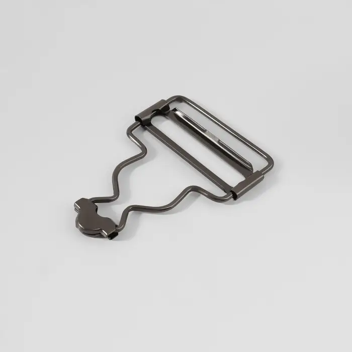 Застёжка для комбинезона, 37 мм, 10 шт., цвет чёрный никель Застёжка для комбинезона, 37 мм, 10 шт., цвет чёрный никель