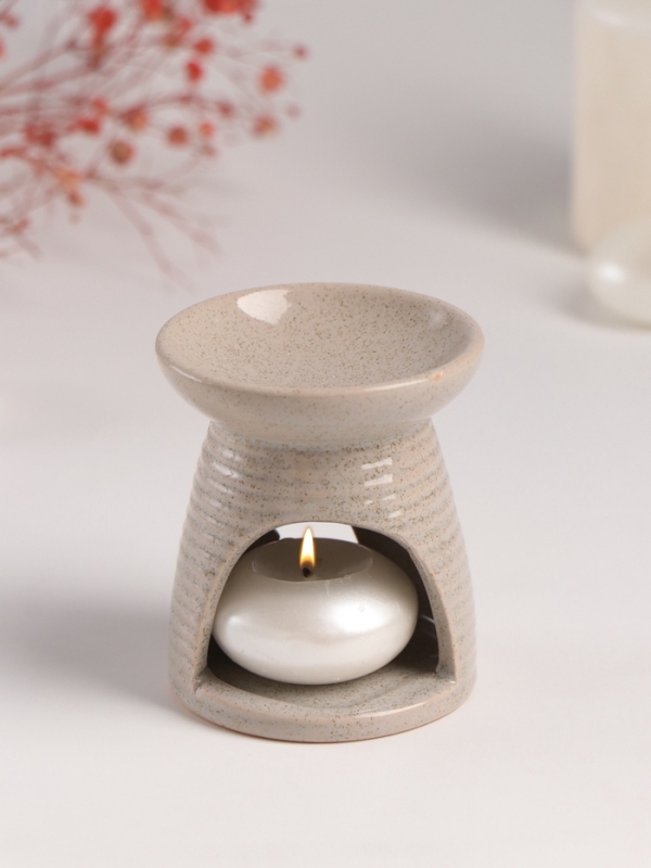 Аромалампа керамика "Звезда" песочная 6,3х6,3х7,5 см