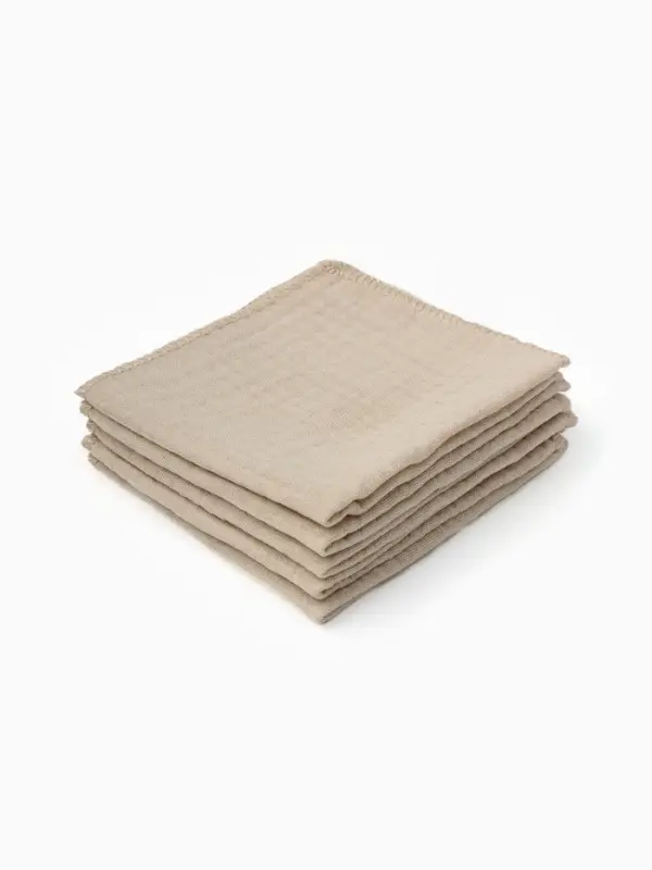 Набор платочков Крошка Я Eco touch 20*20 см-5 шт, муслин, 100 % хлопок Набор платочков Крошка Я Eco touch 20*20 см-5 шт, муслин, 100 % хлопок