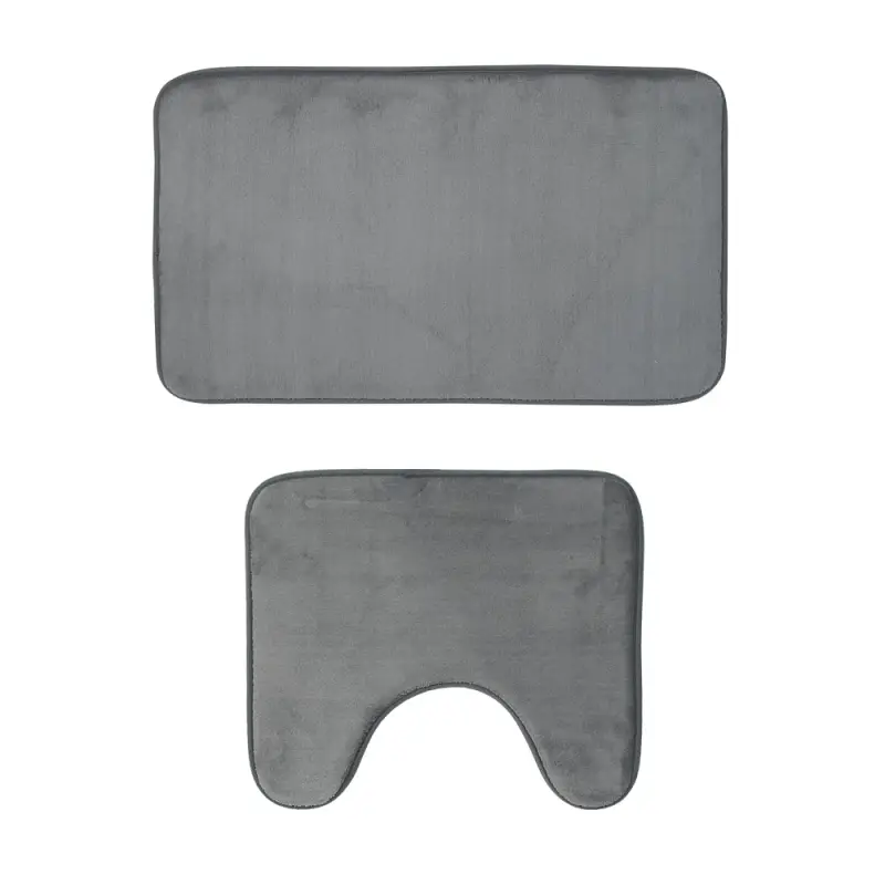 Набор ковриков для ванной комнаты тм VETTA Коралл, 75х45см + 45х40см, микрофибра, 4 цвета