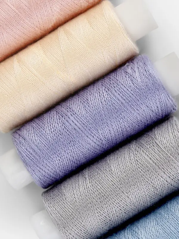 Нитки &laquo;Пастель&raquo;, 40/2, 200 м, набор 5 шт., разноцветные