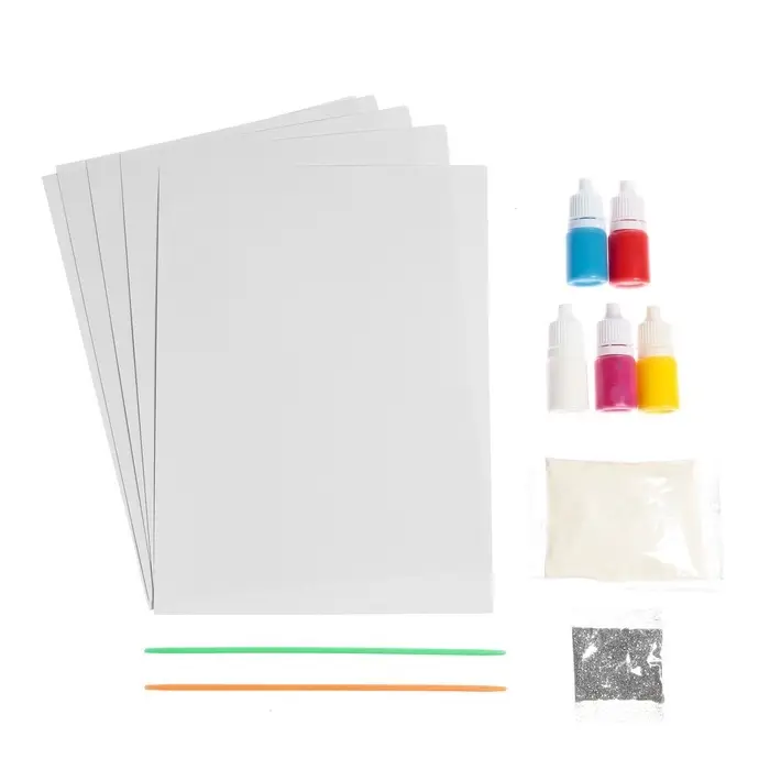 Набор для рисования эбру на новый год &laquo;Волшебный Новый год! Зайка&raquo;, набор для творчества