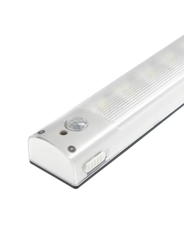 Светильник светодиодный с датчиком движения, 5 LED, 2 Вт, от батареек 3хAAA, 6500К, свечение холодное белое