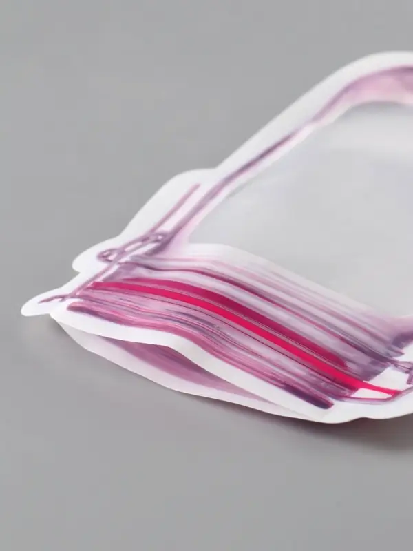 Пакет для хранения Пакет для хранения "Стеклянная банка с зажимом", застёжка zip-lock, розовый 13,7х19,7 см