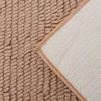 Коврик для дома Доляна &laquo;Букли длинные&raquo;, 50&times;80 см, бежевый, длина букли 2 см