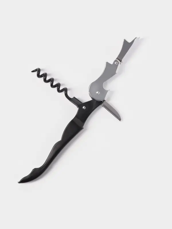 Набор для вина Magistro Cork, 3 предмета: штопор, пробка, каплеулавливатель, нержавеющая сталь