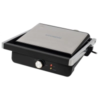 Электрогриль HYG-1043 1800Вт черный, серебристый