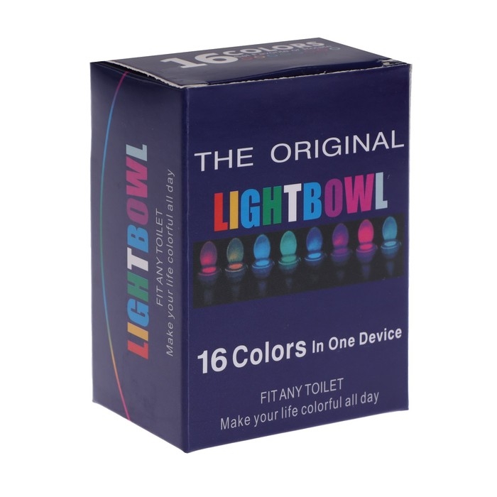 Светильник для туалета с датчиком движ., RGB, 3 Вт, IP68,  от бат. 3*AAA, белый Светильник для туалета с датчиком движ., RGB, 3 Вт, IP68,  от бат. 3*AAA, белый