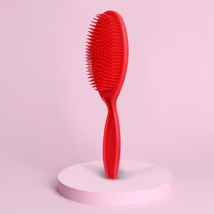 Расчёска массажная, 22 × 6 см, цвет МИКС