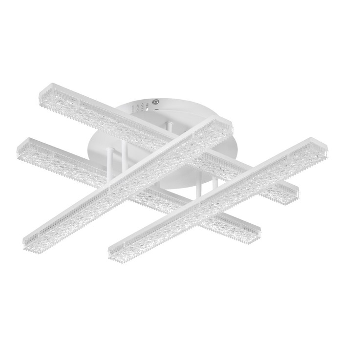 Люстра с ПДУ Люстра с ПДУ "Линии" LED 112Вт 3000-6000Вт белый 55х55х13,5см BayerLux