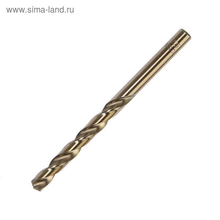 Сверло по металлу ТУНДРА, HSS-Co (5% кобальта), цилиндрический хвостовик, 7.5 х 110 мм Сверло по металлу ТУНДРА, HSS-Co (5% кобальта), цилиндрический хвостовик, 7.5 х 110 мм