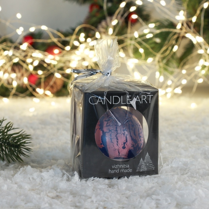 Ёлочный шар d-6 см Ёлочный шар d-6 см "Кракле"