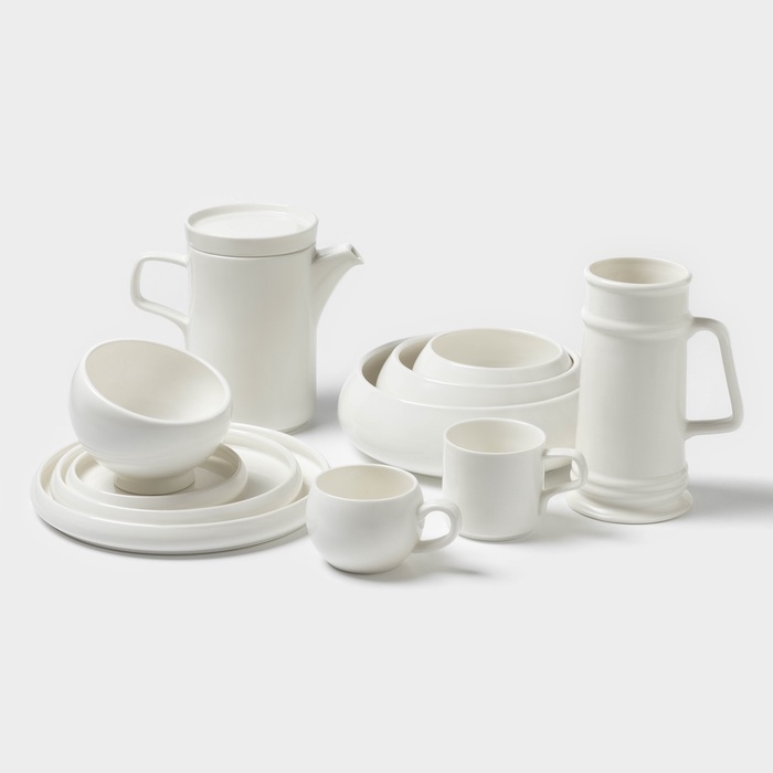 Чайная пара Magistro OliveQueen, 220 мл, 15×15 см, фарфор, белая Чайная пара Magistro OliveQueen, 220 мл, 15×15 см, фарфор, белая