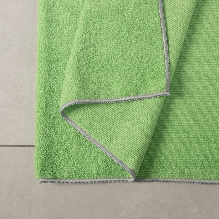 Тряпка для пола Raccoon, 250 г/м², 60×80 см, микрофибра, с оверлоком, 1 шт, цвет зеленый Тряпка для пола Raccoon, 250 г/м², 60×80 см, микрофибра, с оверлоком, 1 шт, цвет зеленый