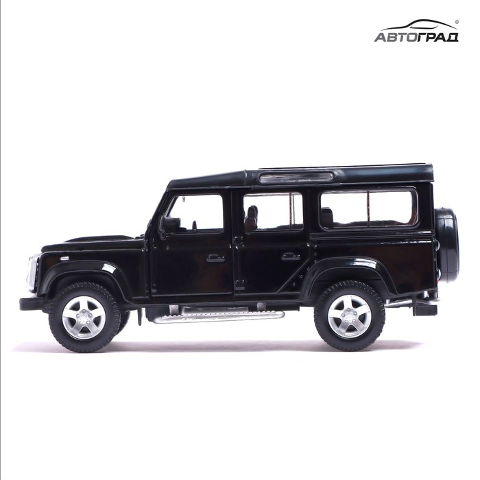 Машина металлическая LAND ROVER DEFENDER, 1:32, открываются двери, инерция, цвет чёрный Машина металлическая LAND ROVER DEFENDER, 1:32, открываются двери, инерция, цвет чёрный