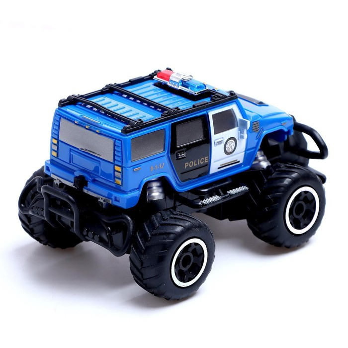 Джип «Полиция», радиоуправляемый, световые эффекты, работает от батареек, цвет синий Джип «Полиция», радиоуправляемый, световые эффекты, работает от батареек, цвет синий