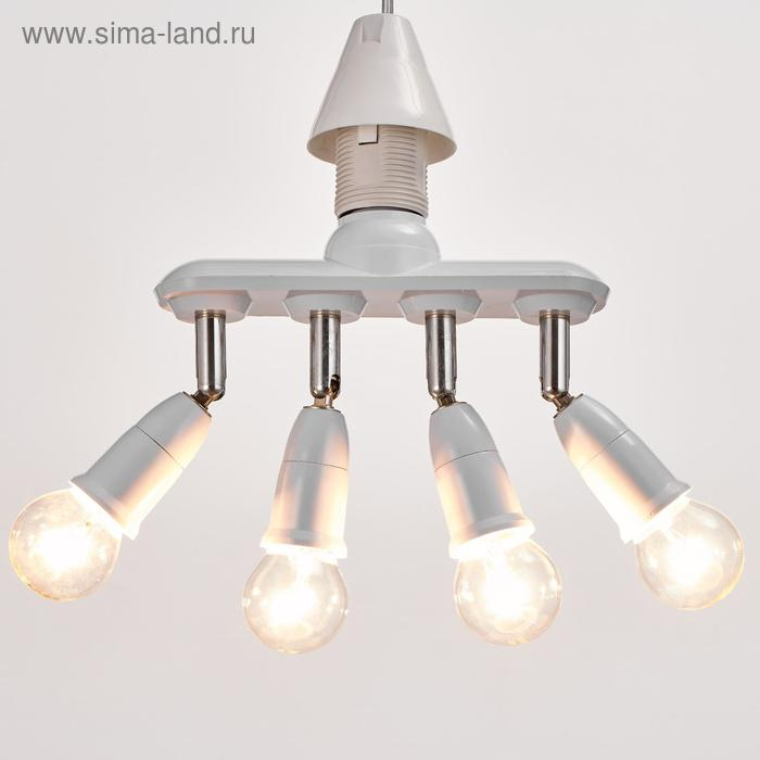 Светильник 1116/4 Е27 40Вт белый 5х19х17,5 см BayerLux Светильник 1116/4 Е27 40Вт белый 5х19х17,5 см BayerLux