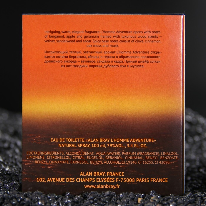 Туалетная вода мужская Alan Bray L'HOMME Adventure, 100 мл Туалетная вода мужская Alan Bray L'HOMME Adventure, 100 мл