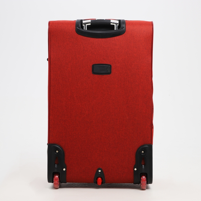 Чемодан большой 95 л (L), отдел на молнии, с расширением, кодовый замок, 3 колеса, 2 наружных кармана, цвет красный Чемодан большой 95 л (L), отдел на молнии, с расширением, кодовый замок, 3 колеса, 2 наружных кармана, цвет красный