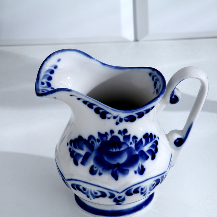 Сливочник «Летняя фантазия», H=12,5, гжель Сливочник «Летняя фантазия», H=12,5, гжель