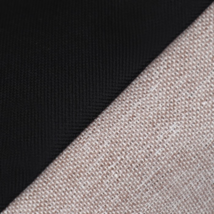 Лежак с подушкой и кантом  Лежак с подушкой и кантом "ФЬЮЖЕН-ЛАЙТ" №1, 55 х 40 х 18 см, рогожка, экокожа, синтепух, бежевый 101