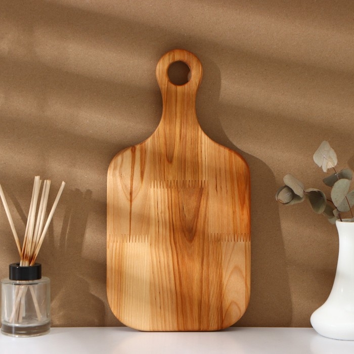 Набор разделочных досок на подставке 2 шт Adelica, 35×18×2 см, подставка 16×8,5×4 см, масло в подарок 100 мл, пропитаны минеральным маслом, берёза, в подарочной коробке