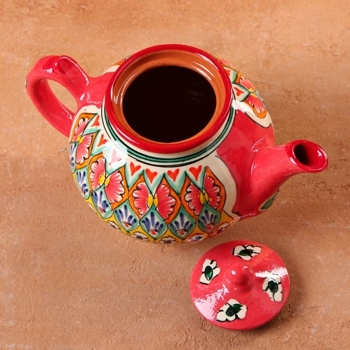 Чайник Риштанская Керамика Чайник Риштанская Керамика "Узоры", 1000 мл