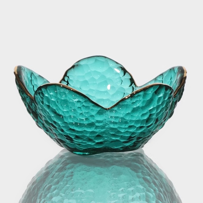 Миска стеклянная фигурная «Цветок», 60 мл, 9×4 см Миска стеклянная фигурная «Цветок», 60 мл, 9×4 см