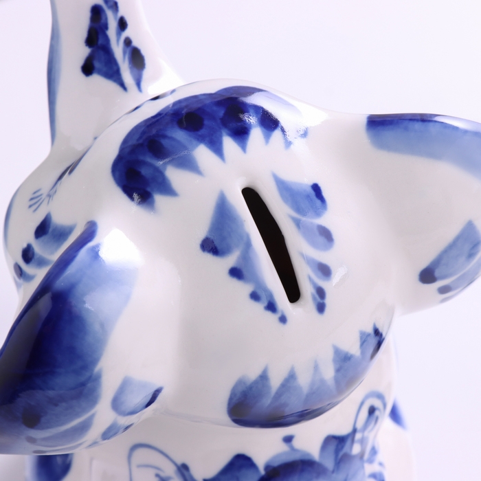 Копилка Копилка "Слоник", 14 х 17 см, гжель