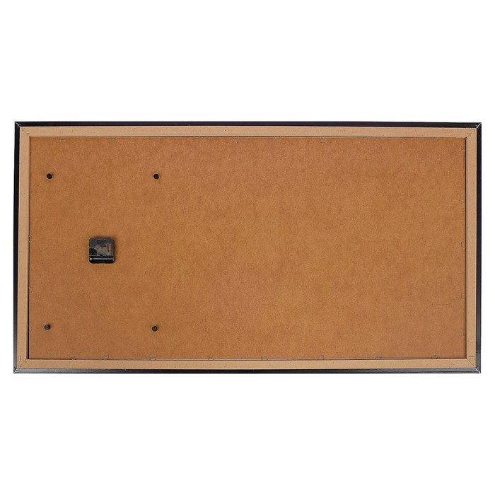 Часы-картина настенные, интерьерные "Огни большого города и архитектура", 50 х 100 см, на холсте, бе