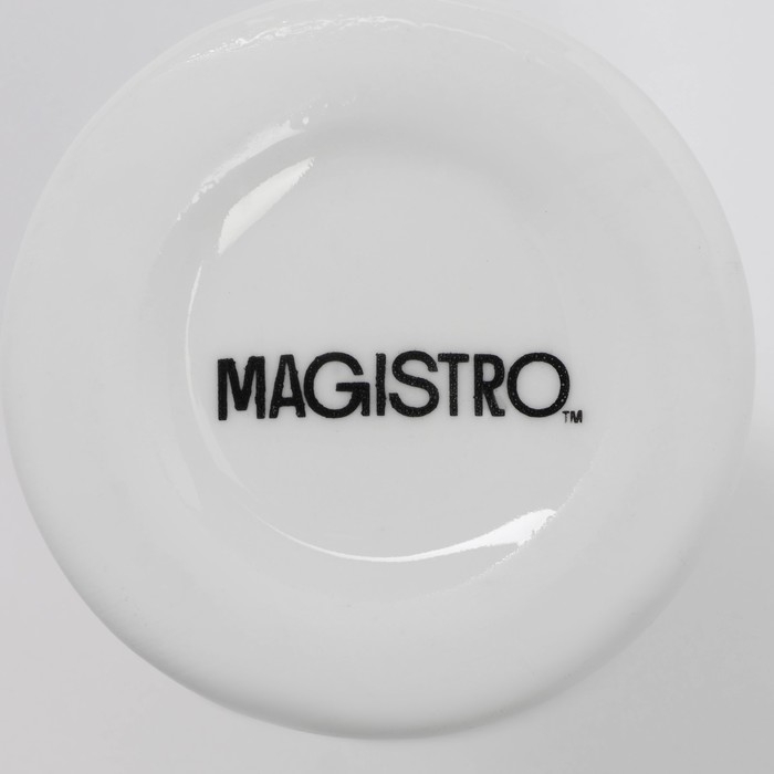 Подставка фарфоровая под зубочистки Magistro «Бланш», d=5 см, цвет белый Подставка фарфоровая под зубочистки Magistro «Бланш», d=5 см, цвет белый