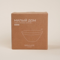 Набор салатников фарфоровых SL Home «Милый дом», 700 мл, d=16 см, цвет белый