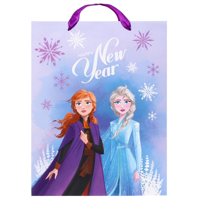 Новый год. Пакет подарочный, 31х40х11 см, упаковка, Холодное сердце