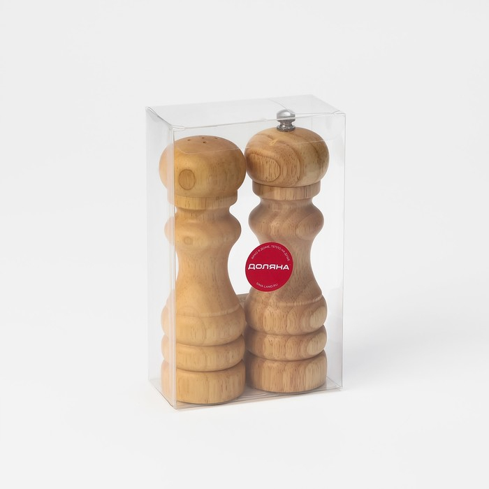 Набор для специй Доляна «Комфорт», 2 предмета: мельница и солонка Набор для специй Доляна «Комфорт», 2 предмета: мельница и солонка