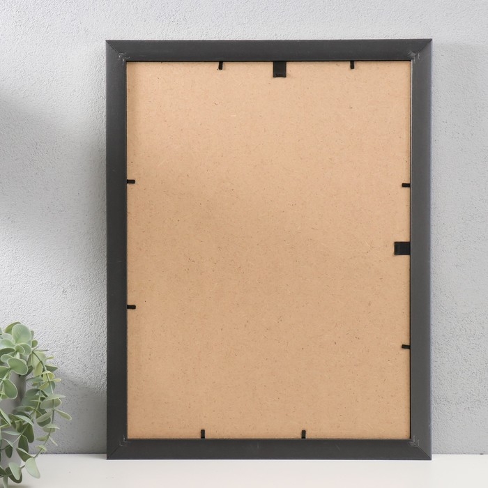 Фоторамка пластик Фоторамка пластик "МИРАМ" 30х40 см, 221 серебро (пластиковый экран)