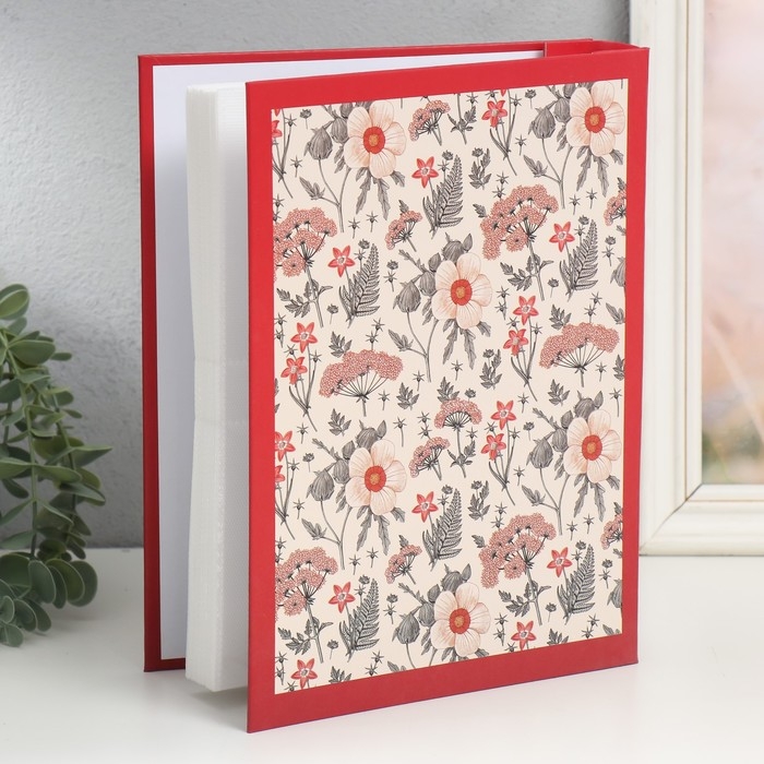 Фотоальбом на 200 фото 10х15 см Фотоальбом на 200 фото 10х15 см "Гербарий" МИКС 26х20,5х5,6 см