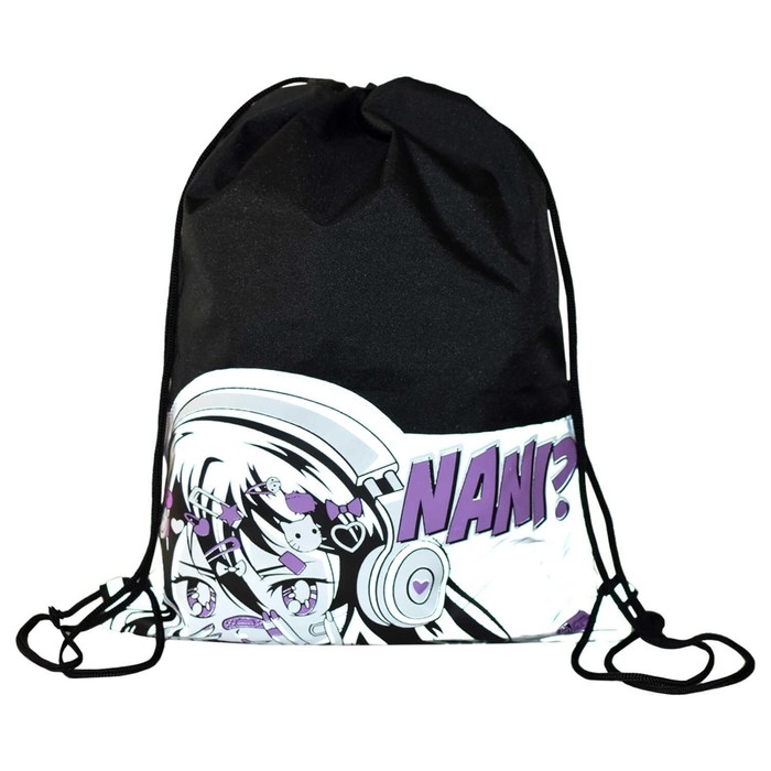 Мешок для обуви 480 х 360 мм, Феникс, светоотражающая аппликация,  Мешок для обуви 480 х 360 мм, Феникс, светоотражающая аппликация, "Манга"