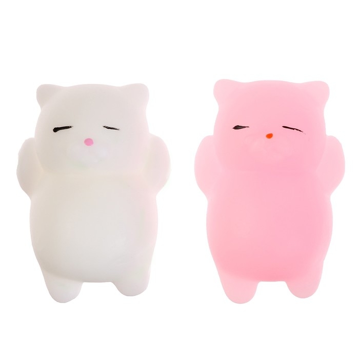 Антистресс сквиш мялка «Котики», в банке,цвета МИКС Антистресс сквиш мялка «Котики», в банке,цвета МИКС