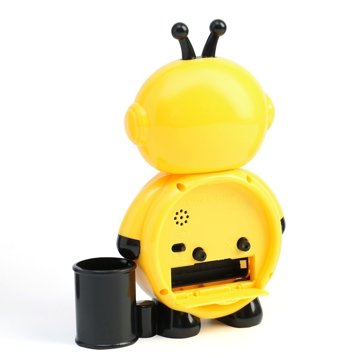 Часы - органайзер с будильником Часы - органайзер с будильником "Пчела", дискретный ход, d-7.5, 18.5 x 14 см, АА