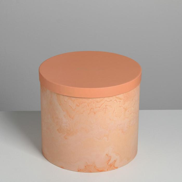 Набор шляпных коробок для цветов 5 в 1, упаковка подарочная, «Мрамор», 14 х 13 см - 22 х 19,5 см