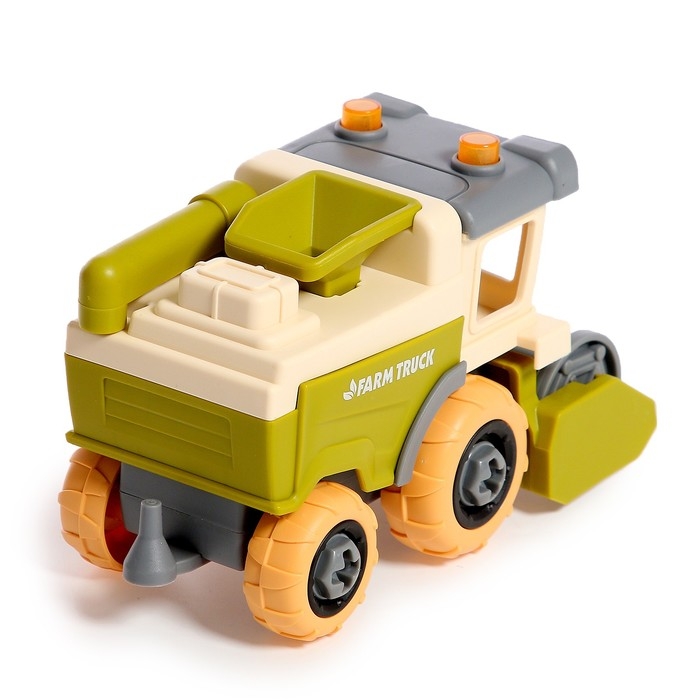 Конструктор винтовой «Комбайн», с отвёрткой, 8 деталей, 6 болтов Конструктор винтовой «Комбайн», с отвёрткой, 8 деталей, 6 болтов