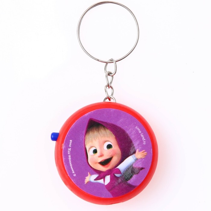 Проектор-брелок «Маша и Медведь», свет, цвет красный Проектор-брелок «Маша и Медведь», свет, цвет красный