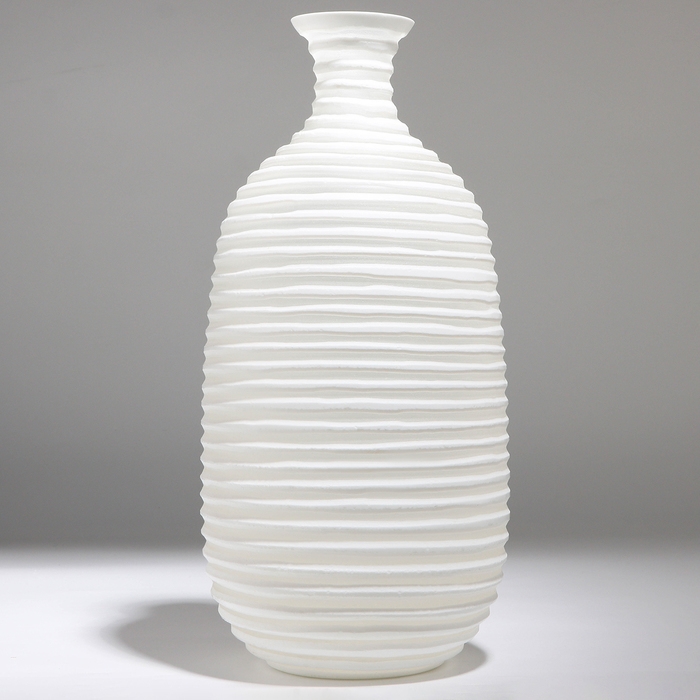 Ваза для цветов «Аркадия» из стекла, белая 39,5 х 19 х 19 см Ваза для цветов «Аркадия» из стекла, белая 39,5 х 19 х 19 см