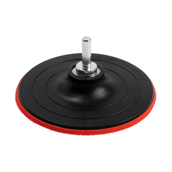 Насадка с липучкой для дрели и УШМ ЛОМ, М14, с адаптером, твердая, 125 мм Насадка с липучкой для дрели и УШМ ЛОМ, М14, с адаптером, твердая, 125 мм