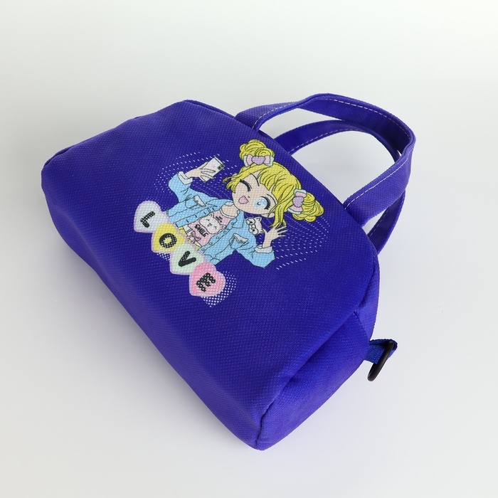 Сумка детская для девочки на молнии, регулируемый ремень, цвет фиолетовый Сумка детская для девочки на молнии, регулируемый ремень, цвет фиолетовый