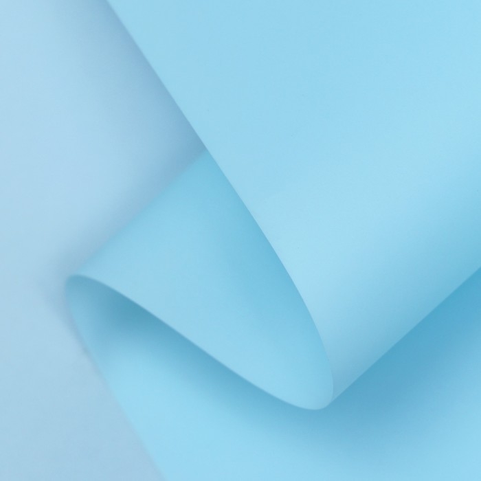 Пленка матовая,  Пленка матовая, "PASTEL",  Небесно-голубой 0,59 х 7 м 180гр