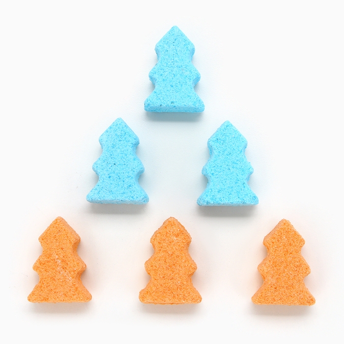 Подарочный набор косметики «Уютного года!», бомбочки для ванны, 6 х 30 г, аромат мандарина, Новый Год